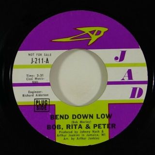 Bob,  Rita & Peter " Bend Down Low " Reggae 45 Jad Promo Mp3