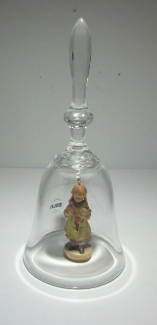 Dolfi Made In Italy Lead Crystal Bell West Germany February Bell