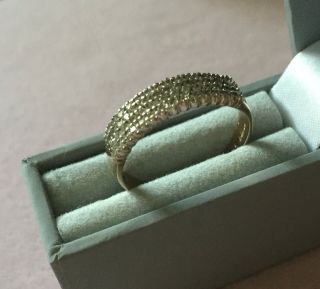 Vintage REVERE 9ct Gold Pave Set Diamond Ring UK Size R.  1/2 IDEAL XMAS GIFT 2