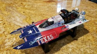 1:18 Bad Ass Boats Spirit Of Texas Top Fuel Hydro Diecast Boat.
