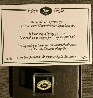 Nib 1 Jack Daniels Tennessee Squire Pin With Welcome Card