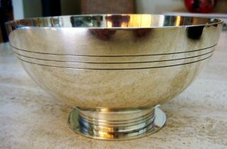 Tiffany & Co.  Sterling Silver Art Deco Footed Bowl Pattern 22321