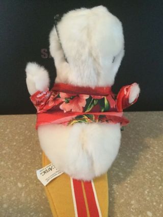 Rare Hawaii Aflac Surfing Duck Old logo collectible plush gift 2