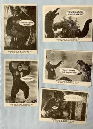 5 - 1965 Donruss - Rko King Kong Cards 