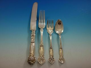 Carnation By Wallace Sterling Silver Dinner Size Setting (s) 4pc