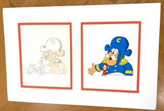 Captain Crunch Commercial Jay Ward Production Animation Cell And Drawing