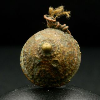 Kyra - Ancient Moorish Brass Talisman - 14.  6 Mm Dia - 1800s/1900s