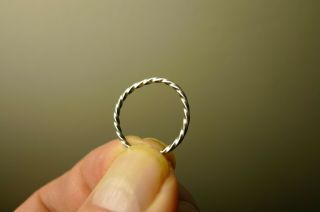British Uk Metal Detecting Find Viking Silver Ladies Ring Twisted Coiled Spiral