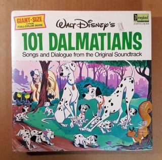 Walt Disney 101 Dalmatians In Story And Song Vintage 1965 Factory Dg - Lp