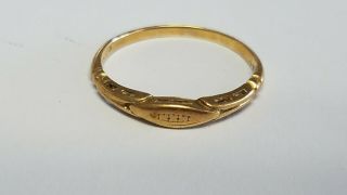 Vintage Solid 14k Gold Wedding Band / Ring Size 6