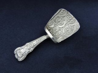 Charming Georgian Silver Tea Caddy Spoon,  Birmingham 1823 J Taylor Kings Pattern