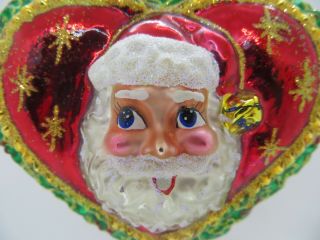 Christopher Radko Heart of Christmas Ornament Santa 3