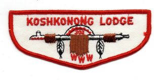 Oa Koshkonong Lodge 302 F1a First Flap