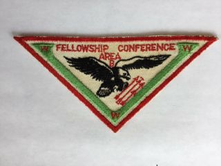1958 ? Section Area B Fellowship Conference Pocket Patch Wa Hi Nasa Lodge 111 Ho