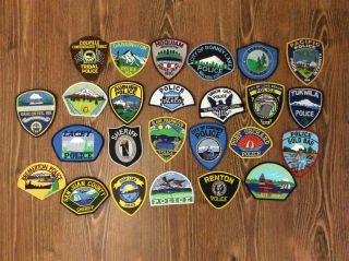 25 Patches Police Washington Wa State