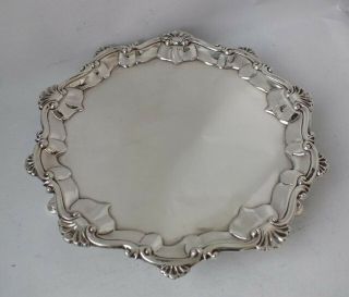 Antique George Iii Solid Sterling Silver Salver/tray 1773/ Dia 16cm/ 210g