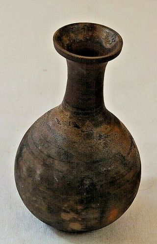 Pottery Jug,  Japan,  Brown Pottery,  Hand Made,  Vase,  Signed