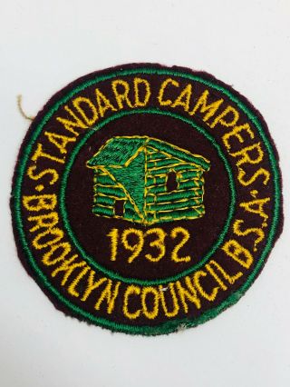 Vintage Bsa Boy Scout Standard Campers Brooklyn York 1932