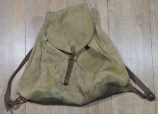 German Wwii Wehrmacht / Afrika Korps Tropical Rucksack Backpack War Relic 1