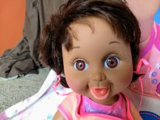 Lgti Vintage 1990 Galoob Baby Face Doll Aa Black 10 So Playful Penny W/box