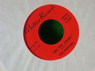 M/m - Orig Northern Soul 45 Thee Midniters Are You Angry/giving Up Love Whittier