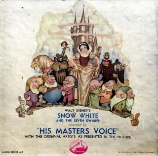 1938 Snow White And The Seven Dwarfs Soundtrack Hmv Gustaf Tenngren Cover Art