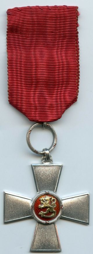 Finland Silver Order Of The Lion Cross Of Merit