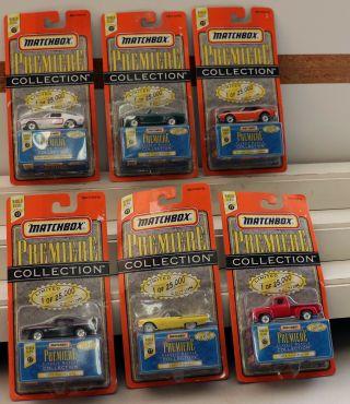 Dte Set Of 6 1997 Carded Matchbox Superfast World Class 17 Premiere : Mustang