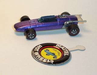Hot Wheels Mattel Vintage Redline 1969 Indy Eagle - Exc