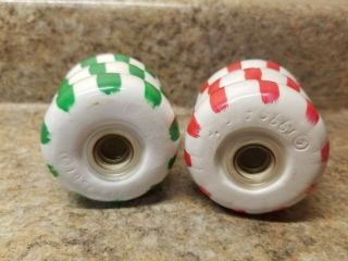 Red and Green Peppermints Salt & Pepper Shaker Set Ceramic 3