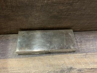 Antique Conquistador.  925 Sterling Silver Cigar Box,  Made In Mexico,  22.  8 Toz