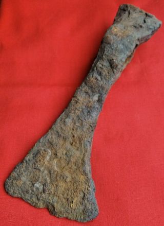 Ancient Battle Ax Of Kievan Rus With A Percussion Hammer 9 - 12 Century Ad