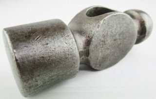 Vintage Ball Peen Blacksmith Hammer Head 24 Oz.  Steel Shop Tool