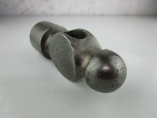 Vintage Ball Peen Blacksmith Hammer Head 24 Oz.  Steel Shop Tool 2