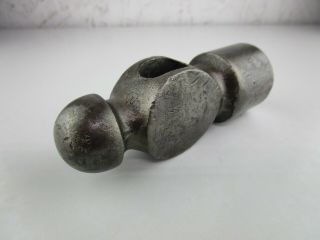 Vintage Ball Peen Blacksmith Hammer Head 24 Oz.  Steel Shop Tool 3