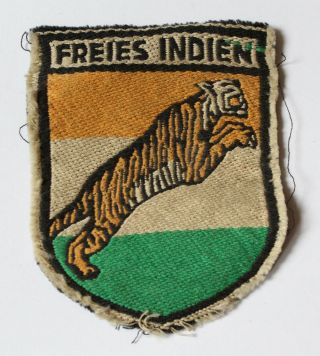 German Ww 2 - Volunteer Patch - Freies Indien - India