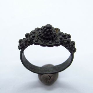 Ancient Artifact Byzantine Bronze Ring