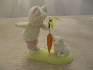 Dept 56 Snowbunnies " But,  Bunnies Love Carrots " Figurine,  807069.