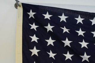 VINTAGE U.  S.  AMERICAN 48 STAR FLAG BY VALLEY FORGE FLAG CO.  5 ' X 9.  5 ' COTTON 3