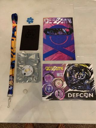 Def Con 27 Human Badge,  Complete Registration Kit - / Worn