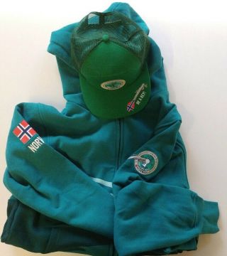 2019 24th World Scout Jamboree Norway Contingent Hoodie And Cap -