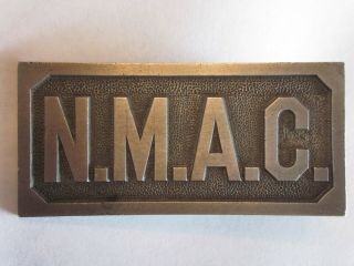 1920 Mexico State U.  College Military Metal Belt Buckle M.  C.  Lilley Co.