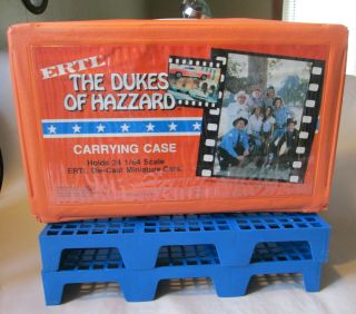 1981 Ertl The Dukes Of Hazzard 24 Car Vinyl Carrying Case 965 Usa (0492)