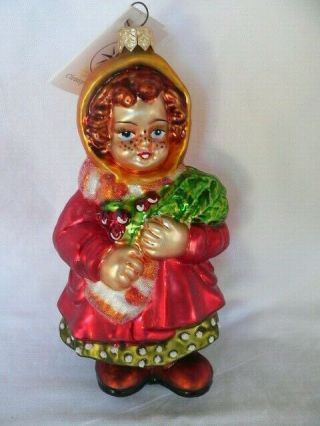 Christopher Radko Red Haired Girl Ornament 1996