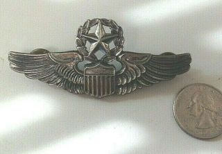 Ns Meyers Wwii Usaf Sterling Silver Command Pilot Wings Worn By A Colonel
