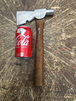 Vintage True Temper No.  Tl Dry Wall Shingle Hatchet Axe Hammer Tool Polished