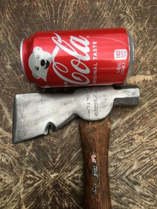 Vintage True Temper No.  TL Dry Wall Shingle Hatchet Axe Hammer Tool Polished 2