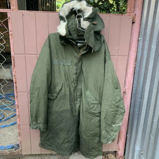Vtg Us Army M1965 M65 Fish Tail Parka.  With Hood And Liner Set.  Size Small.  Vgc.
