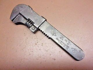 Vintage Mossberg A - 1 Bicycle Wrench 5 " Adjustable Wrench Pat 