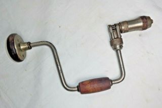 Antique Vintage Dunlap 10 " Hand Brace Bit Drill